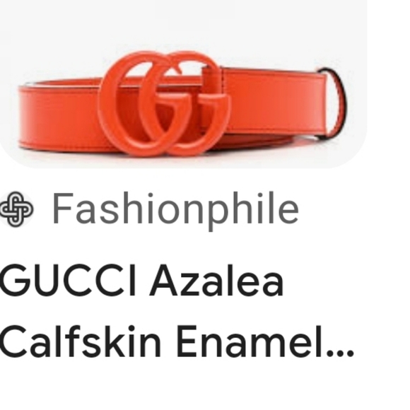โ ๏ธ Last one available! NEW Gucci enamel Orange belts - Picture 1 of 6